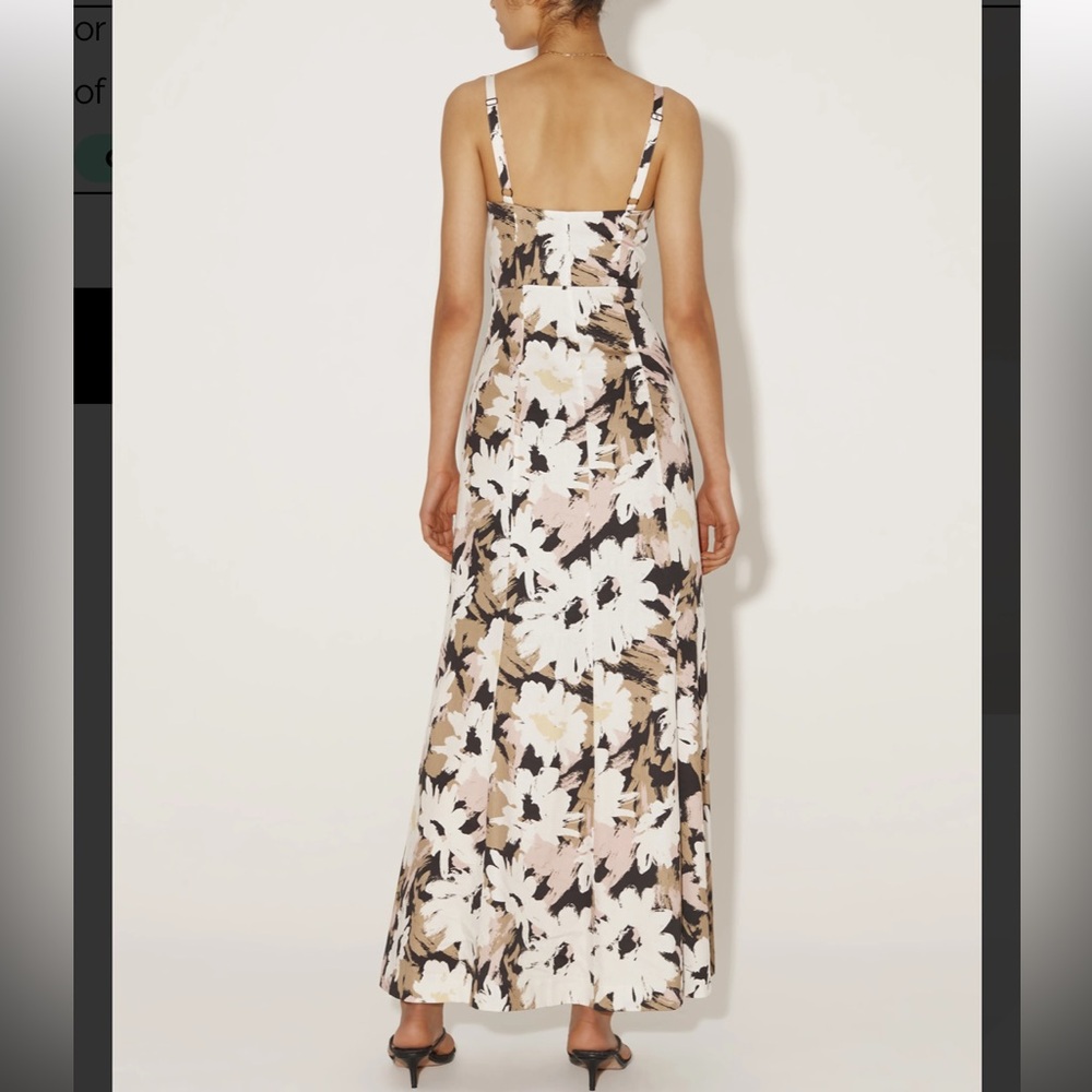HANSEN & GRETEL Floral Maxi Dress with Cutout Detail size M - Picture 2 of 7